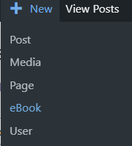 Creating your first eBook with eBook Crafter 3 Button for creating new eBook
